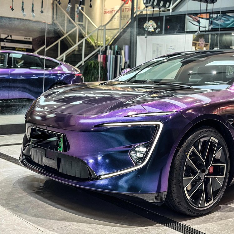 Glossy Diamond Purple Red car vinyl wrap car film luminous accessories purple vinyl wrap vinyl car wrap roll metallic