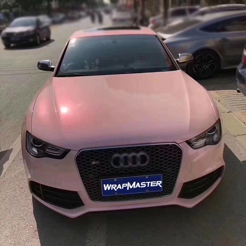 WRAPMASTER 1.52*18metre pink PET gloss twin candy pink car vinyl wrap stickers