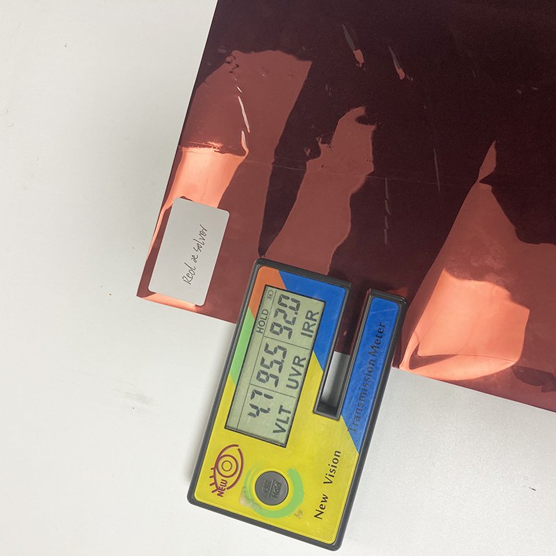 UV Reduction Red Silver Mirror Reflective One Way Vision Building Window Tint Film for Window Glass PET Decorative Modern 99%