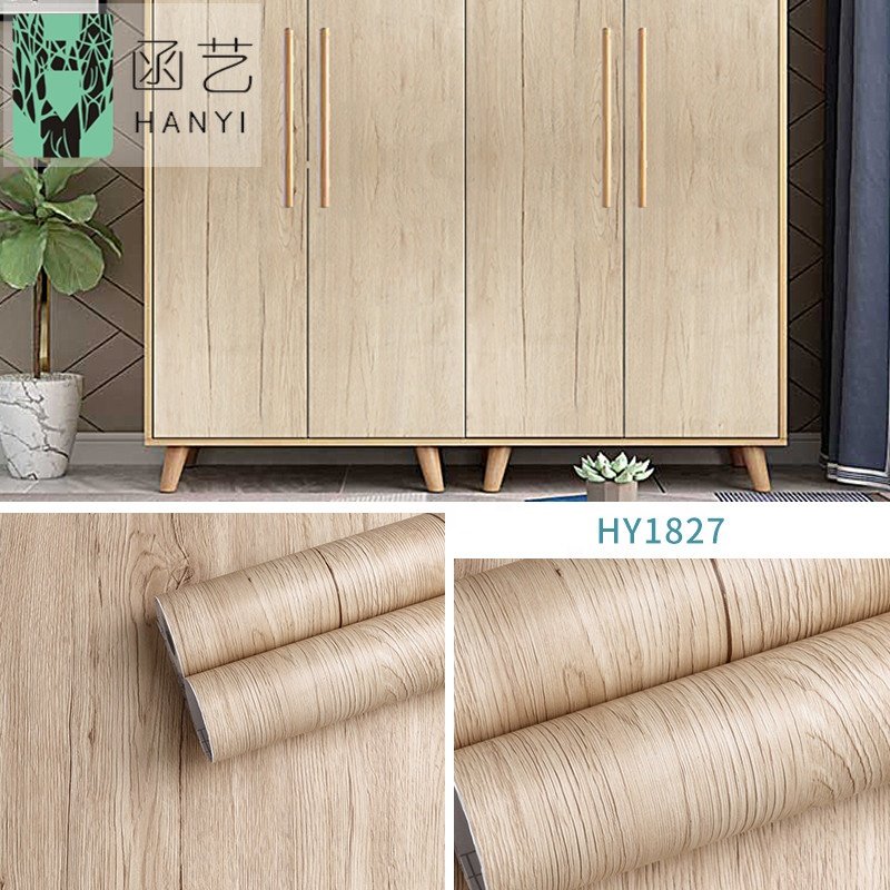 cabinet natural Wood texture self adhesive vinyl Wall paper 3d home decor contact paper wallpaper pvc decorative film