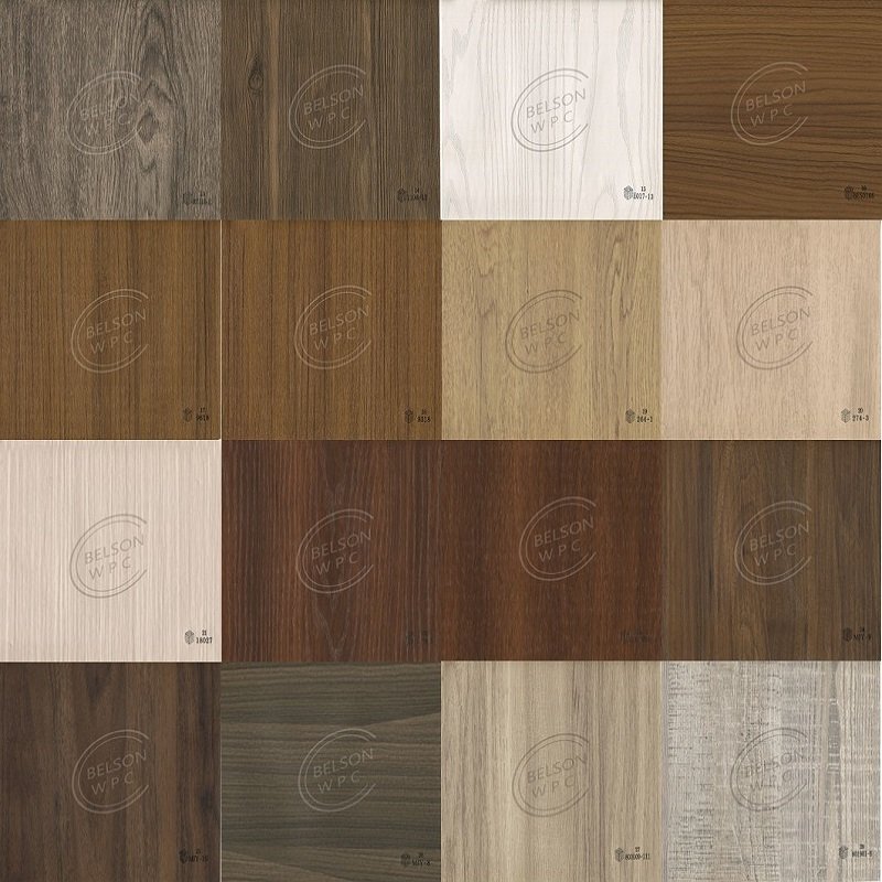 Belsonwpc Pvc Foil Membrane Press Decorative PVC Film Matt Wood Design for Furniture or Door Huangshan Supplier