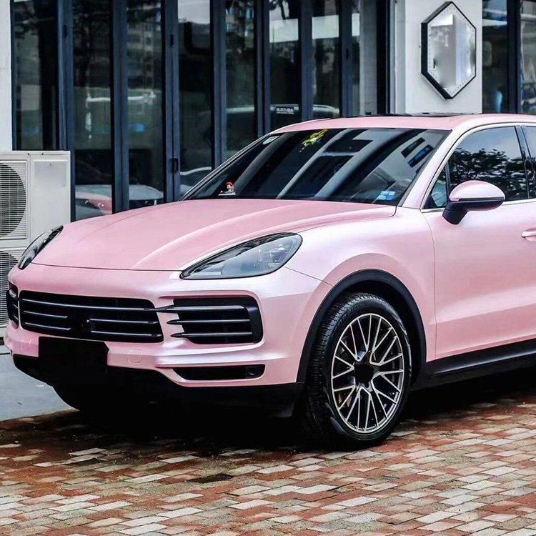 Pure Metal Cherry Pink fashion pink Car Wrap Vinyl Car Body Stickers Film Color Change For Vehicle Car Wrapping
