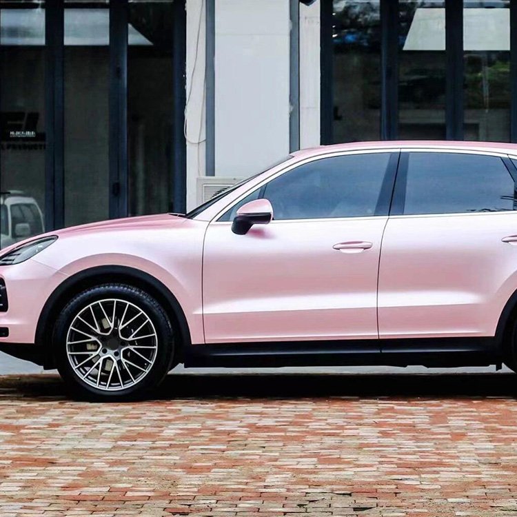Pure Metal Cherry Pink fashion pink Car Wrap Vinyl Car Body Stickers Film Color Change For Vehicle Car Wrapping