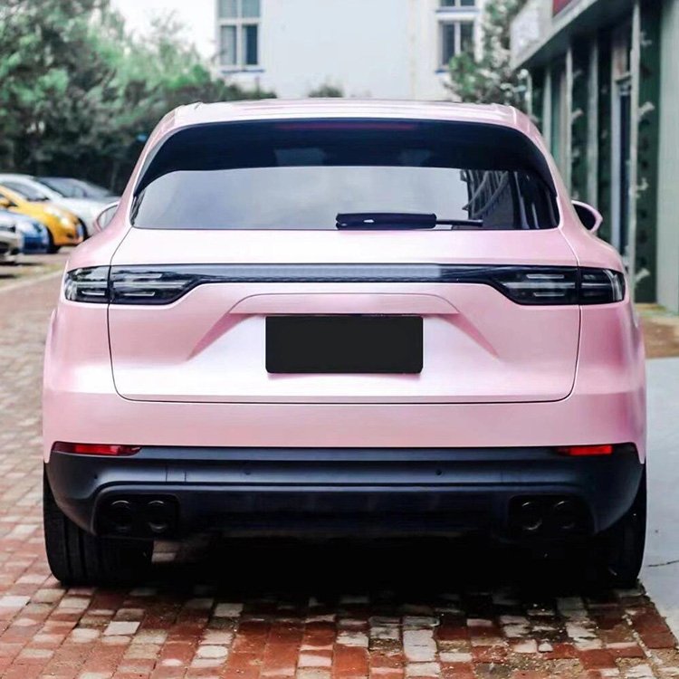 Pure Metal Cherry Pink fashion pink Car Wrap Vinyl Car Body Stickers Film Color Change For Vehicle Car Wrapping