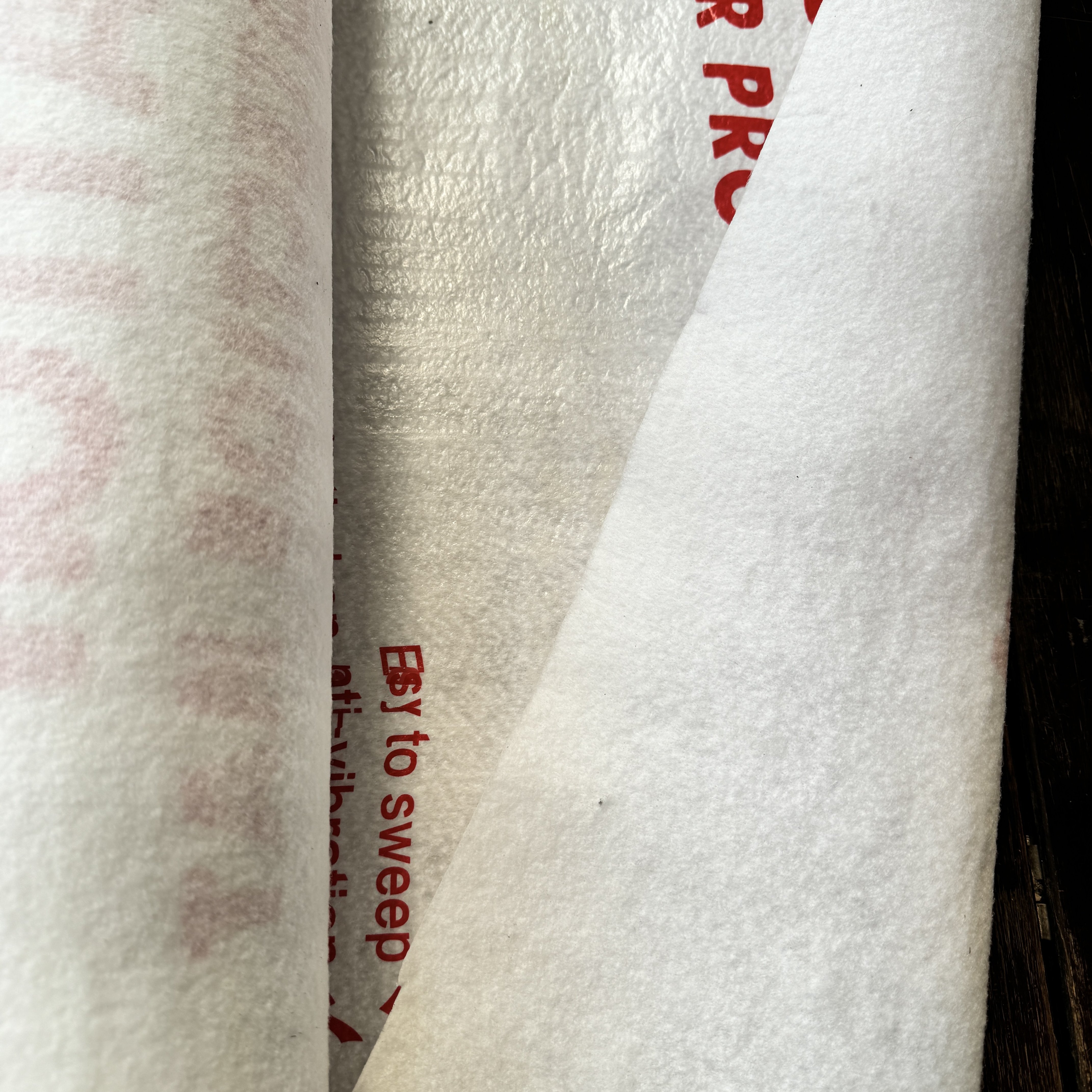 White Sticky Painter Felt Sheet Adhesive Temporary Floor Protection Film