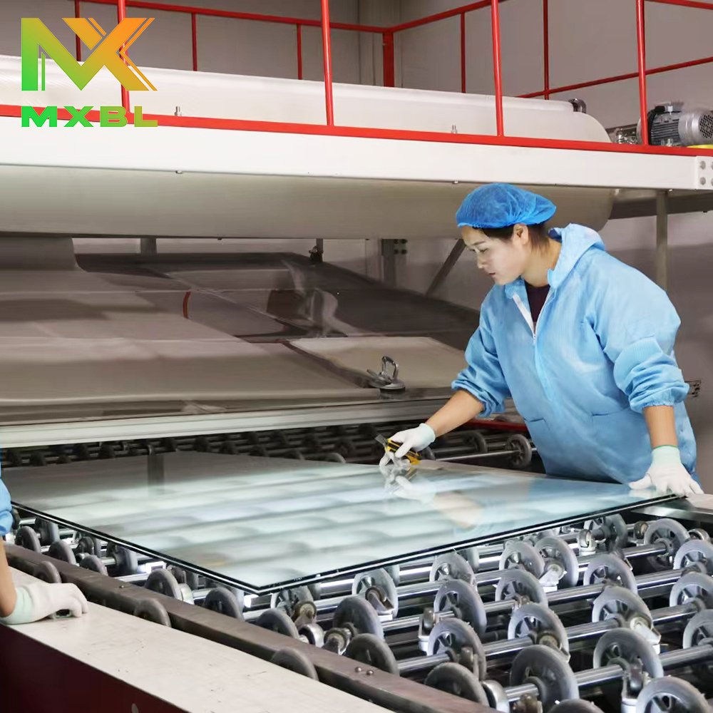 Smart safety decorative temper lamin glass tempered laminated safety glass milky white laminated glass