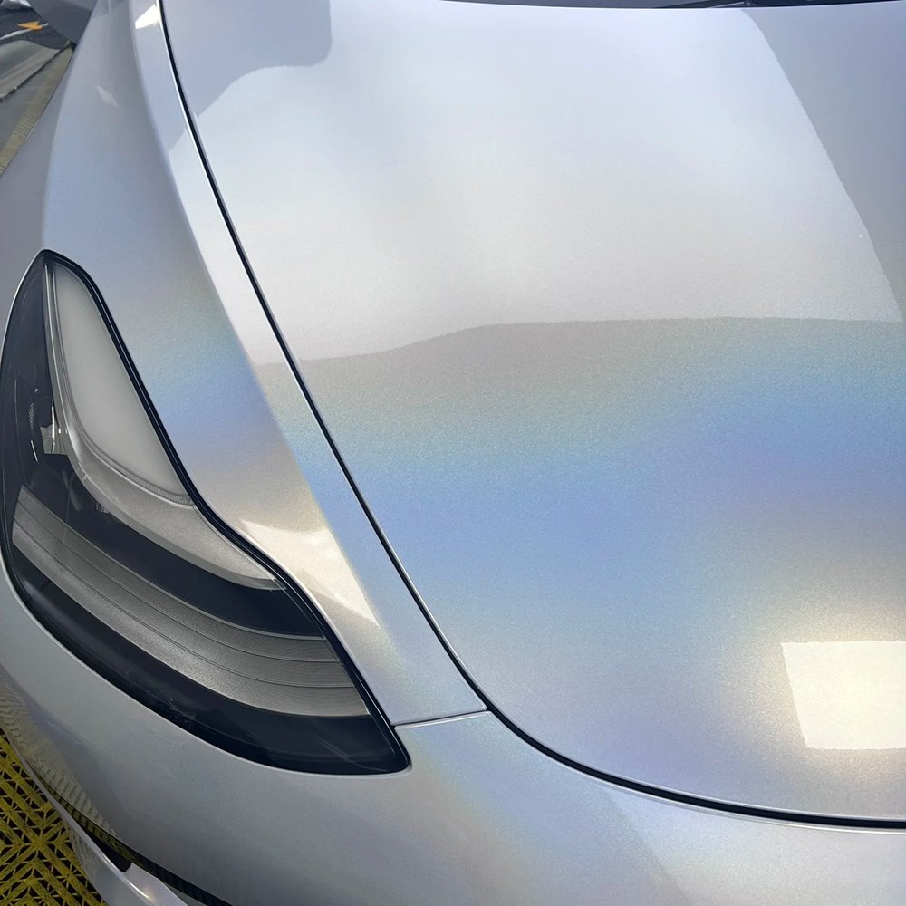 1.52*17m PET Self Healing Diamond Laser White Car Films High Quality Car Wrap Premium Vinyl Wrap Car Wrapping Film