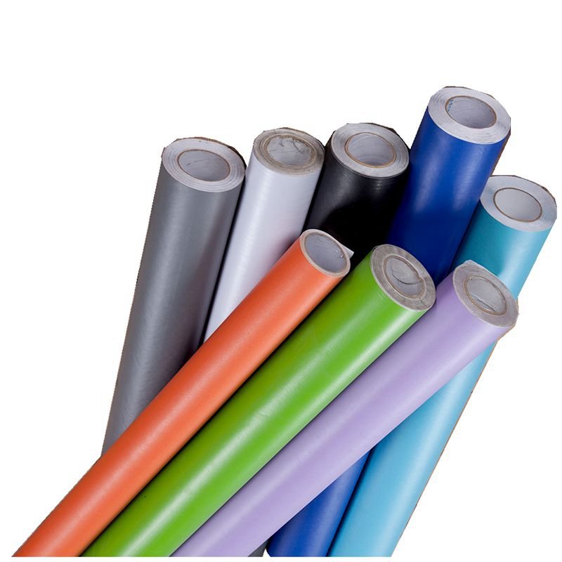 Lonmay Guangdong Solid color embossed blue color pvc decorative film for furniture