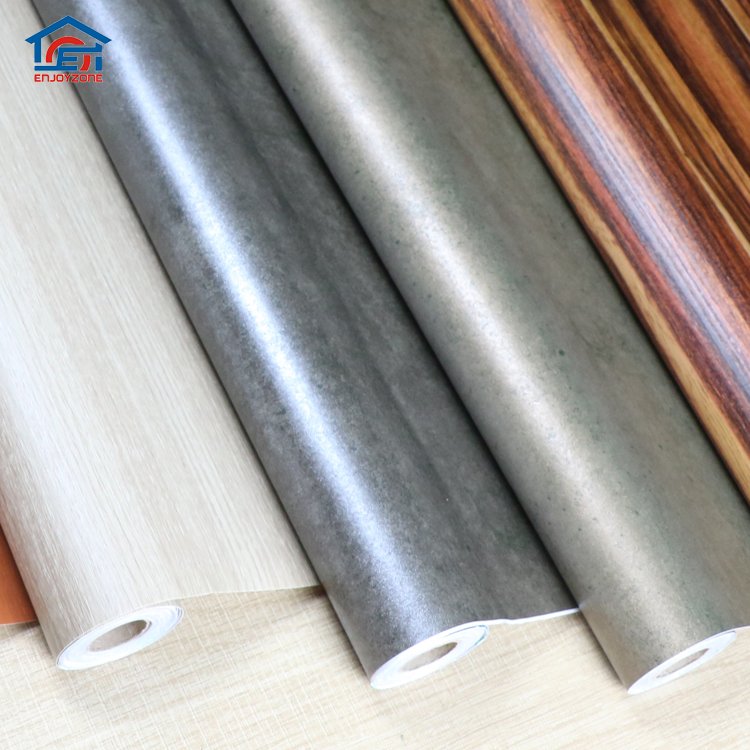 Hot Selling Self-Adhesive Black Sprinkling Wood Grain Furniture Decorative Film