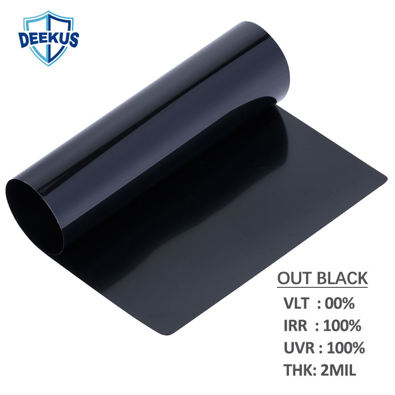 OUT BLACK Opacity Deep Black hight Privacy house window film Decorative Films For Windows Mirror Reflective One Way Glass