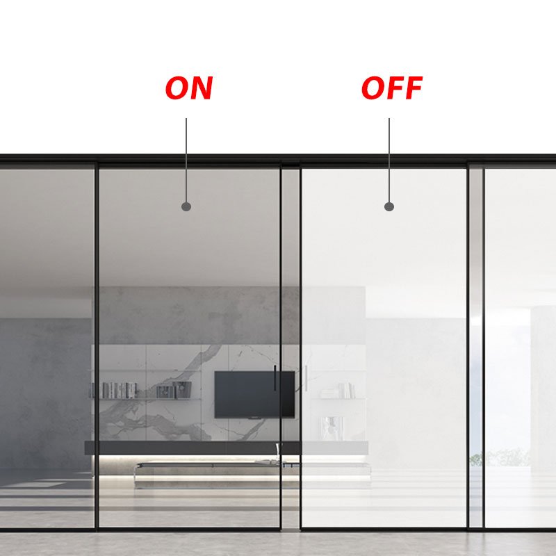 Smart office partitions smart glass prices pdlc film switchable glass pdlc office partition switchable glass wall