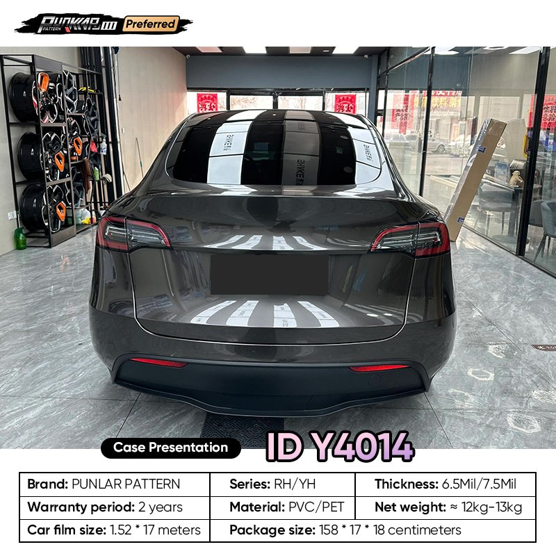 Fluid metal luster Silver Gray Car Wrap Vinyl PET High-Gloss PVC Film 1.52CM Width Car Stickers Waterproof Color-Changing Film