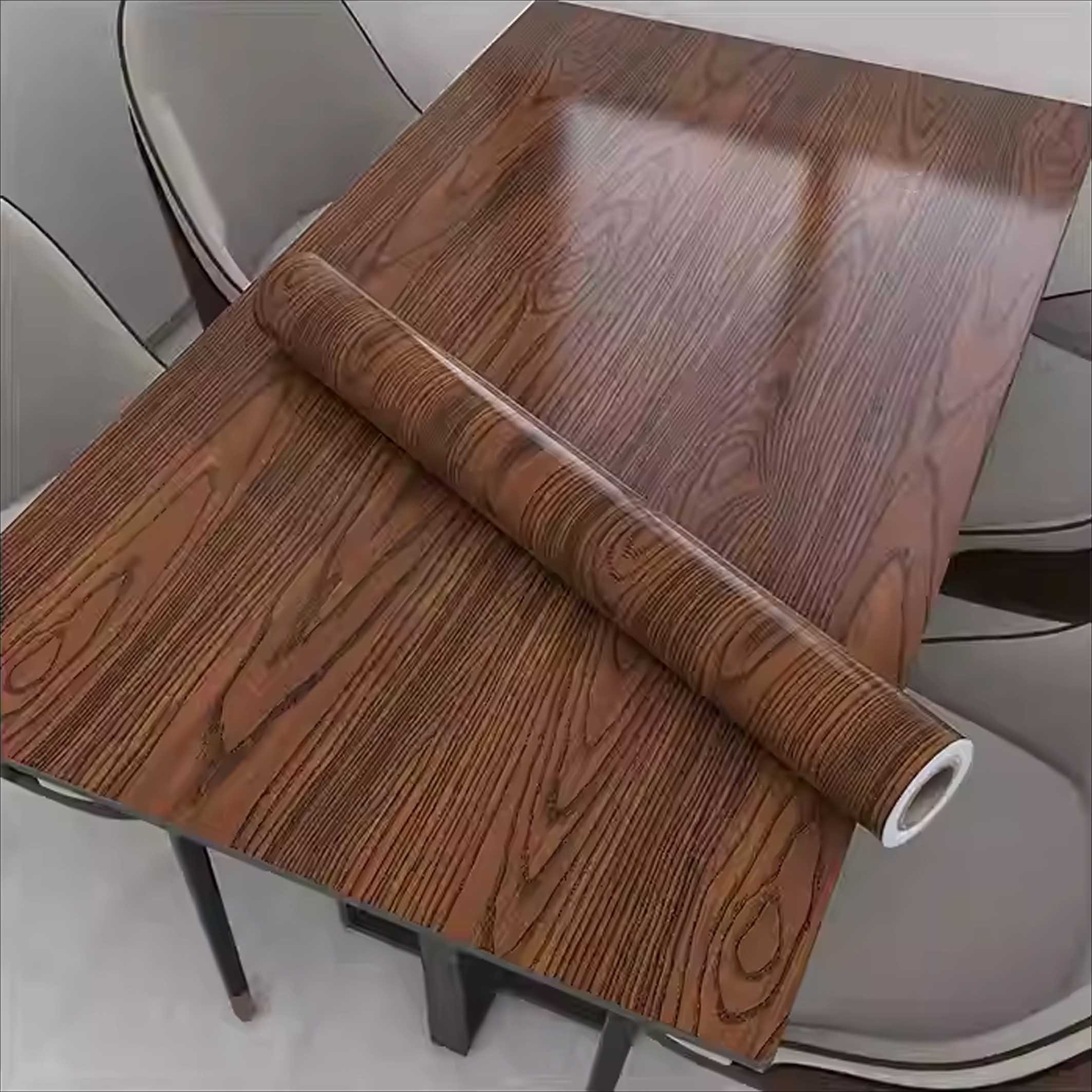 New Trend wooden texture pvc sheet black and white wood door decorative film backing vacuum press pvc film board for door