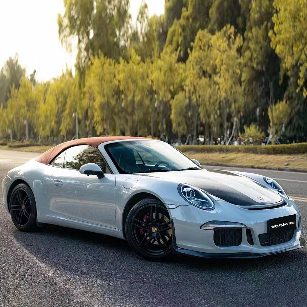 WRAPMASTER PET Martin Silver Grey Vehicle Wraps Car wrapping film