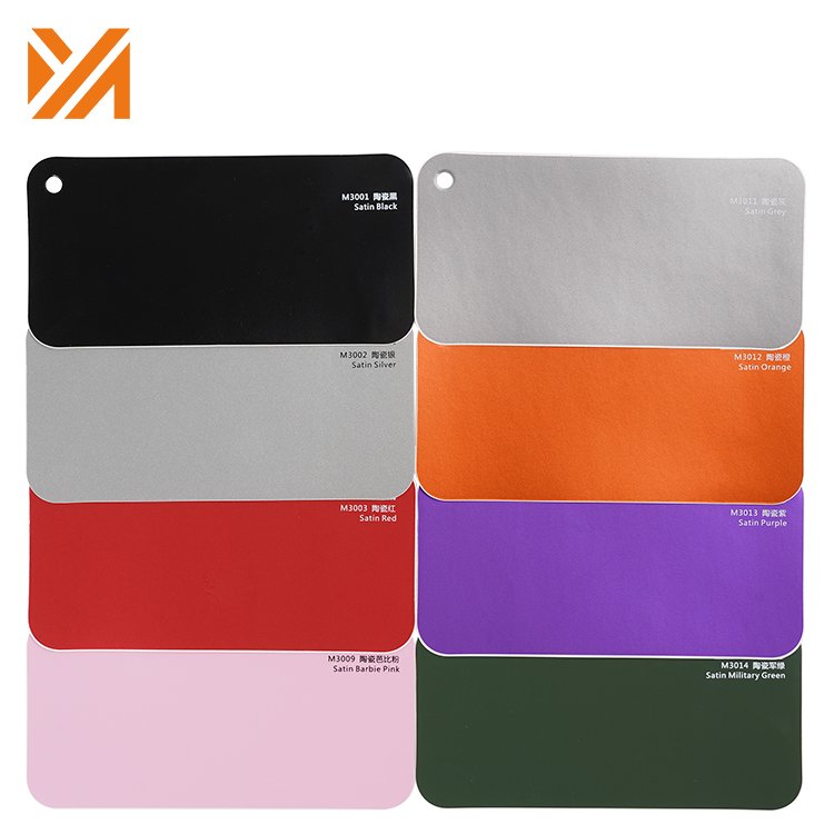 Wholesale Price Satin Color Self-adhesive Decoration Roll Film Vehicle Auto Sticker Vinyl Car Wrap