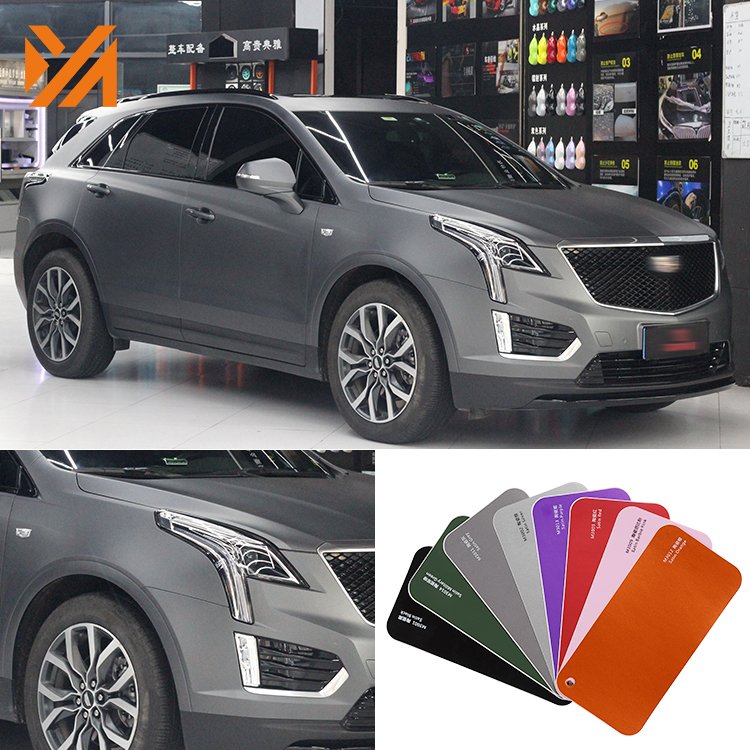 Wholesale Price Satin Color Self-adhesive Decoration Roll Film Vehicle Auto Sticker Vinyl Car Wrap