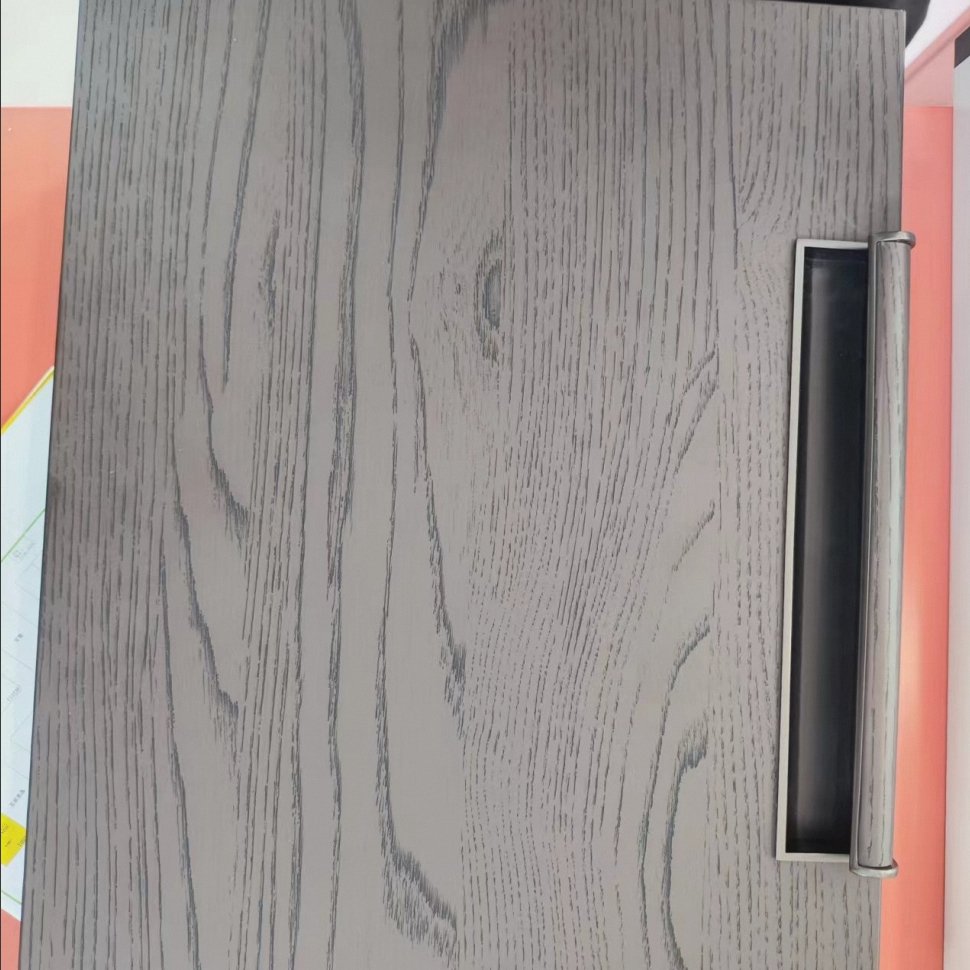 Artistic solid embossed laminated Wood Matte Laminate Foil PVC Decorative Film For Furniture