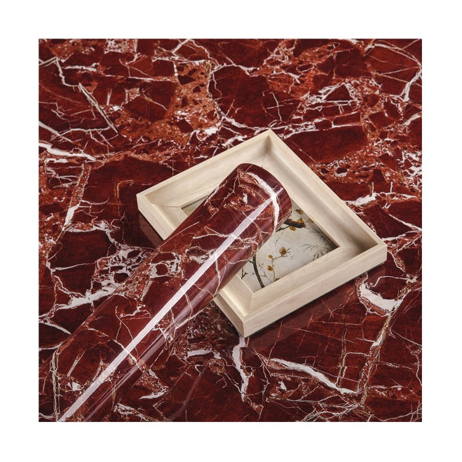 2024 Marble Design Self Adhesive Interior Wallpaper Scratch resistant PVC Decorative film Lamination foil for bathroom