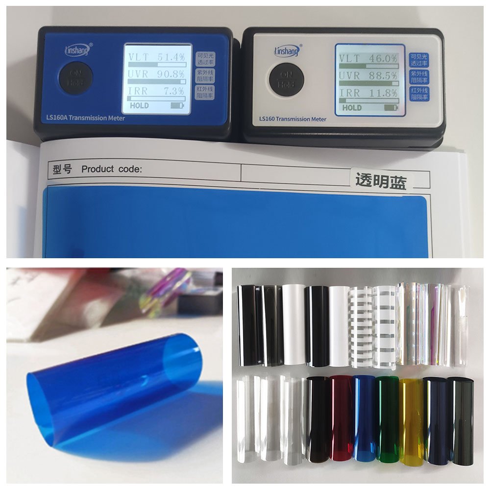 PET Sea Blue Explosion-Proof Window Tint Film Anti-Scratch Building Glass Decoration for Office & Home Use
