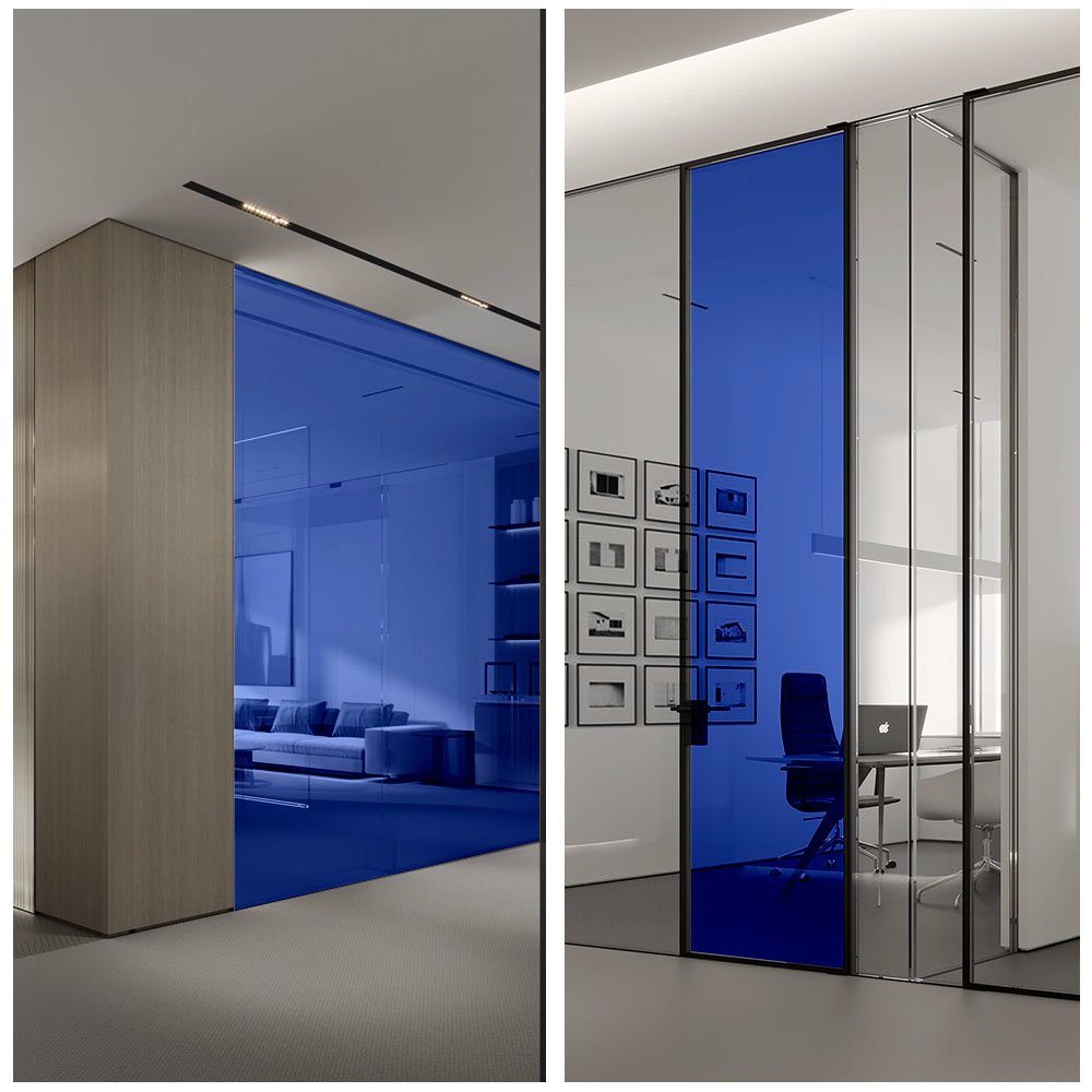 PET Sea Blue Explosion-Proof Window Tint Film Anti-Scratch Building Glass Decoration for Office & Home Use