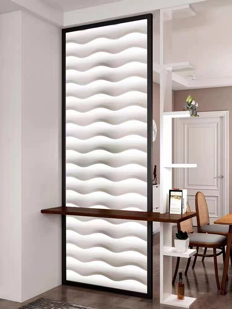 Stylish Elegant40cm Width Modern Embossed PVC Glass Film Decorative Roll Colorful Hotel Apartment Spaces Free Sample Available
