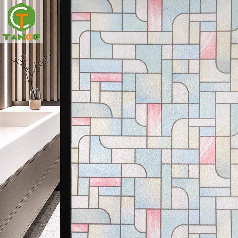 decorative self adhesive home window tint film frosted glass film with decorative for window glass