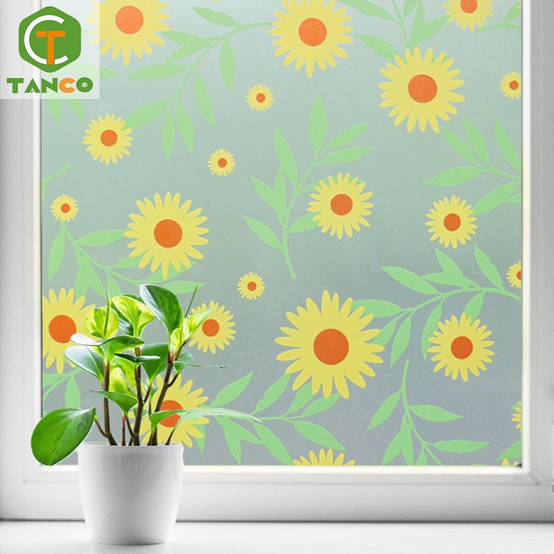 decorative self adhesive home window tint film frosted glass film with decorative for window glass