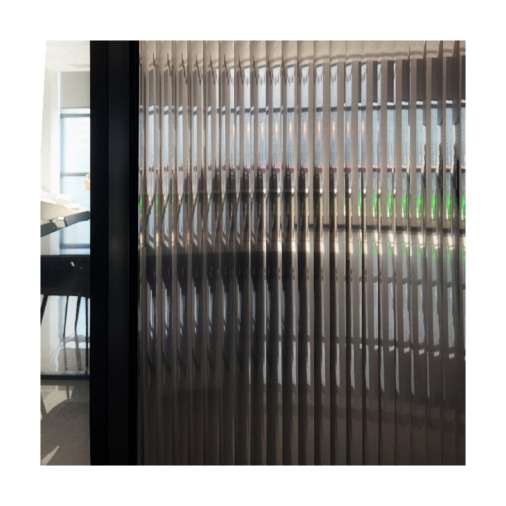 Reeded Glass decorative film Privacy self adhesive Window Films for Shower Room