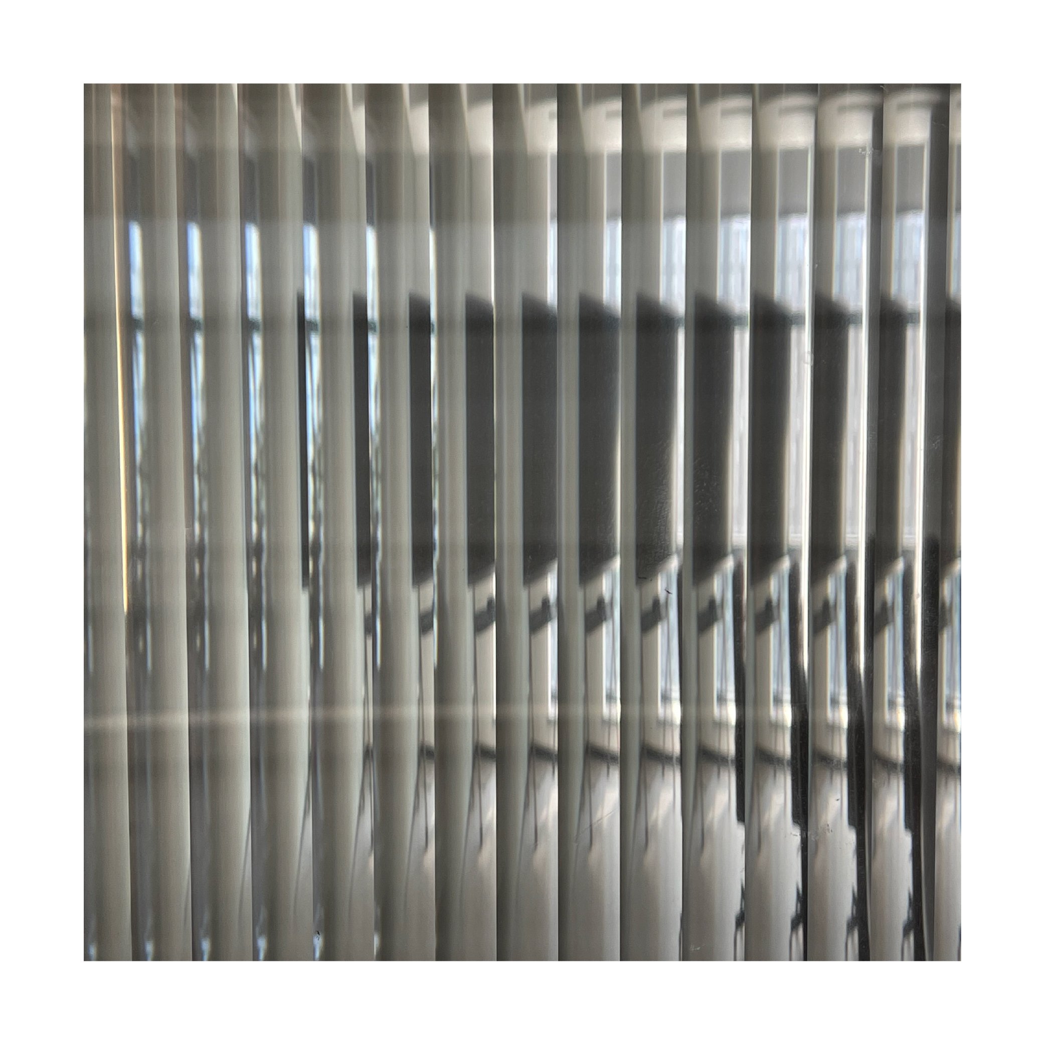 Reeded Glass decorative film Privacy self adhesive Window Films for Shower Room