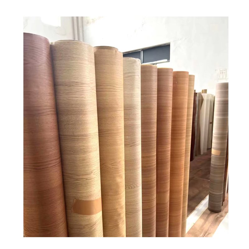 2024 Modern design wood colour grain PVC decorative film natural texture polyvinyl film PVC foil roll for skirting line