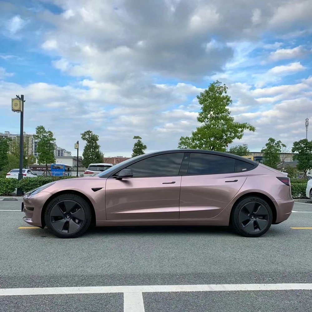 WRAPMASTER PET Metallic Iceberry Pink Car Vinyl wrap Paint Protect Film