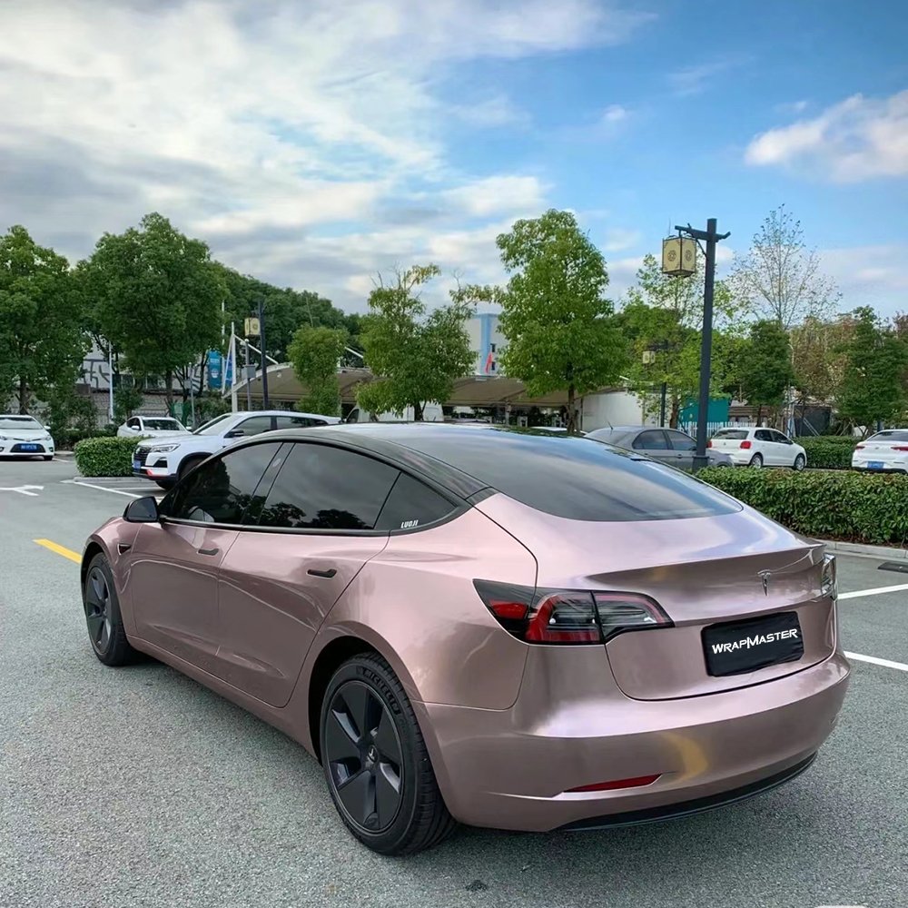 WRAPMASTER PET Metallic Iceberry Pink Car Vinyl wrap Paint Protect Film