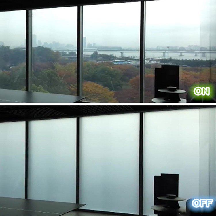 Self Adhesive Electronic PDLC Smart Glass Window Film Manufacture Custom Size Switchable PDLC Smart Film