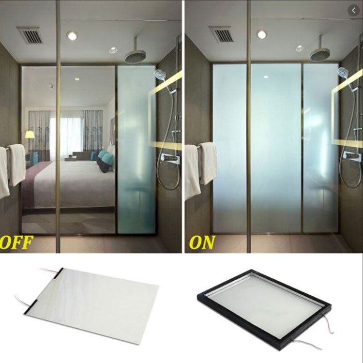 Self Adhesive Electronic PDLC Smart Glass Window Film Manufacture Custom Size Switchable PDLC Smart Film
