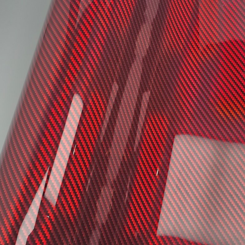 High Glossy red Rainbow 5D Carbon Fiber Wrapping Vinyl Film Car Decal Modification Sticker For Motorcycle Accessories Wrap