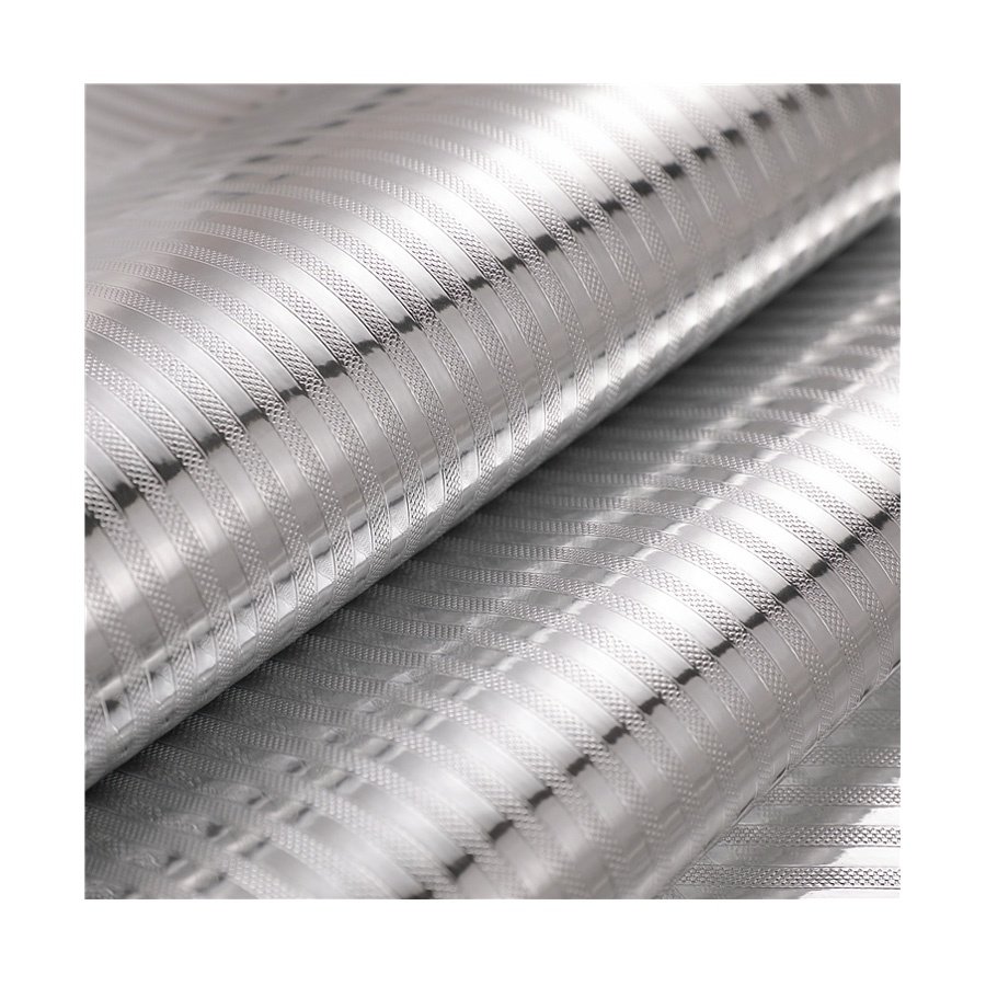 PVC Self Adhesive Metallic foil PVC Moisture proof Interior Vinyl Decorative film metallic wallpaper for decoration