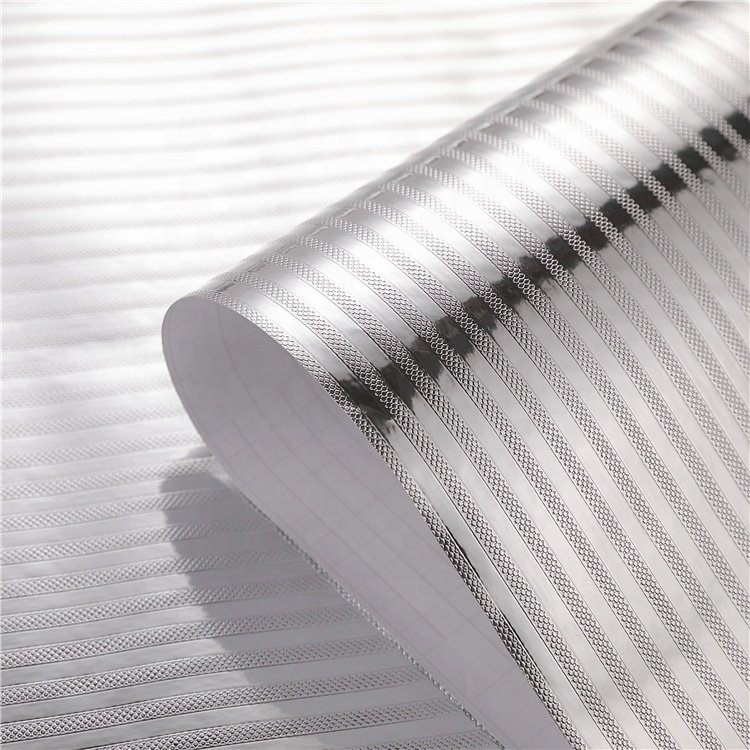 PVC Self Adhesive Metallic foil PVC Moisture proof Interior Vinyl Decorative film metallic wallpaper for decoration