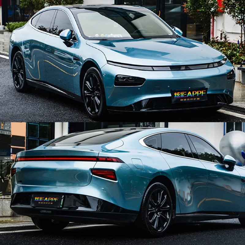 High Glossy Car Color Change Film Color Changing Ppf Wrap Car Design Decorative Films Vinyl Wrap Blue