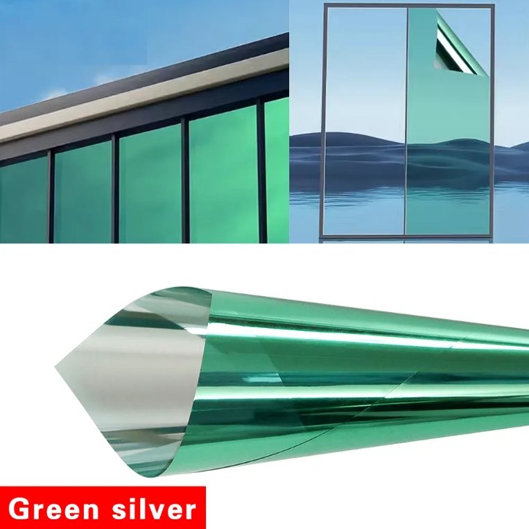 HEY FILM Self-Adhesive PET Building Film Self-Healing One Way Privacy Protection House Windows Decorative Film