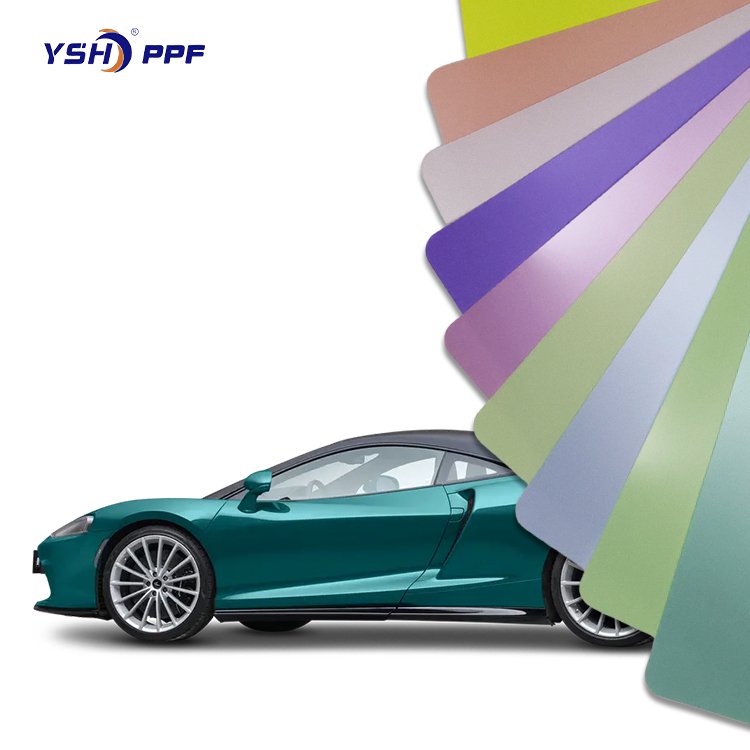 YSH PET sticker colored ppf car body wrap film no fade Scratch resistant anti scratch vinyl tint car decorative film