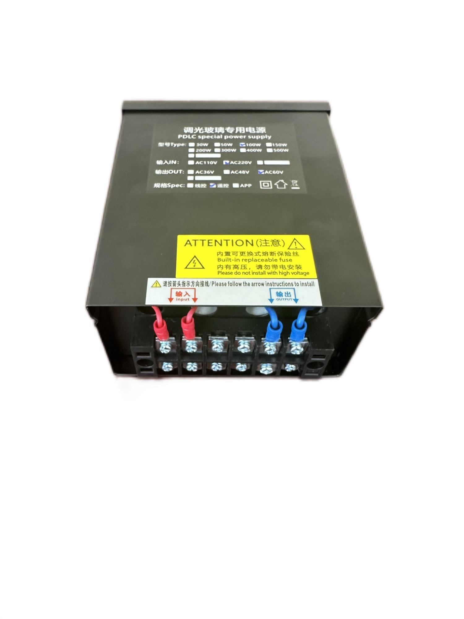 100W Switching Power Supply For PDLC Smart Film Including Handset And Control Panel