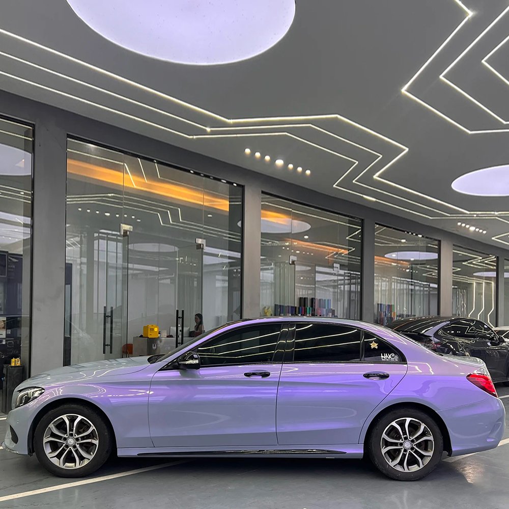 1.52*17m PET Self Healing Magic Grey Purple Car Films High Quality Car Wrap Premium Vinyl Wrap Car Wrapping Film