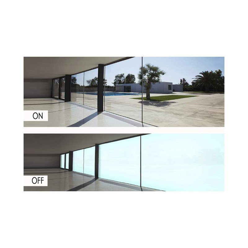 Switchable milky white pdlc film dimmable privacy smart film for glass