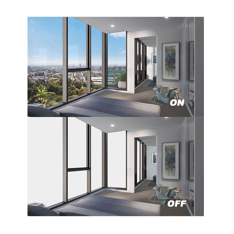 Switchable milky white pdlc film dimmable privacy smart film for glass