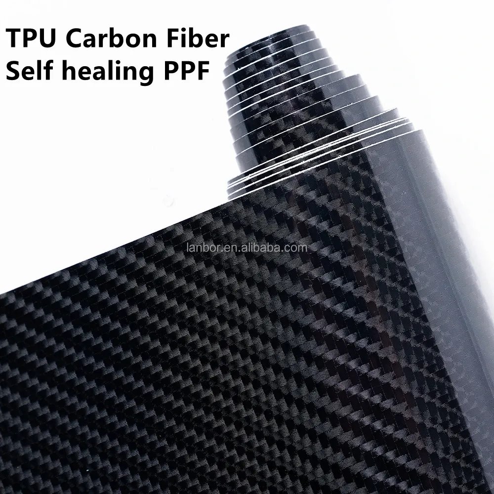 Hot sale 7D 9D Carbon fiber film PET Release Liner Black Gold Carbon Fiber Vinyl for Vehicle Decoration