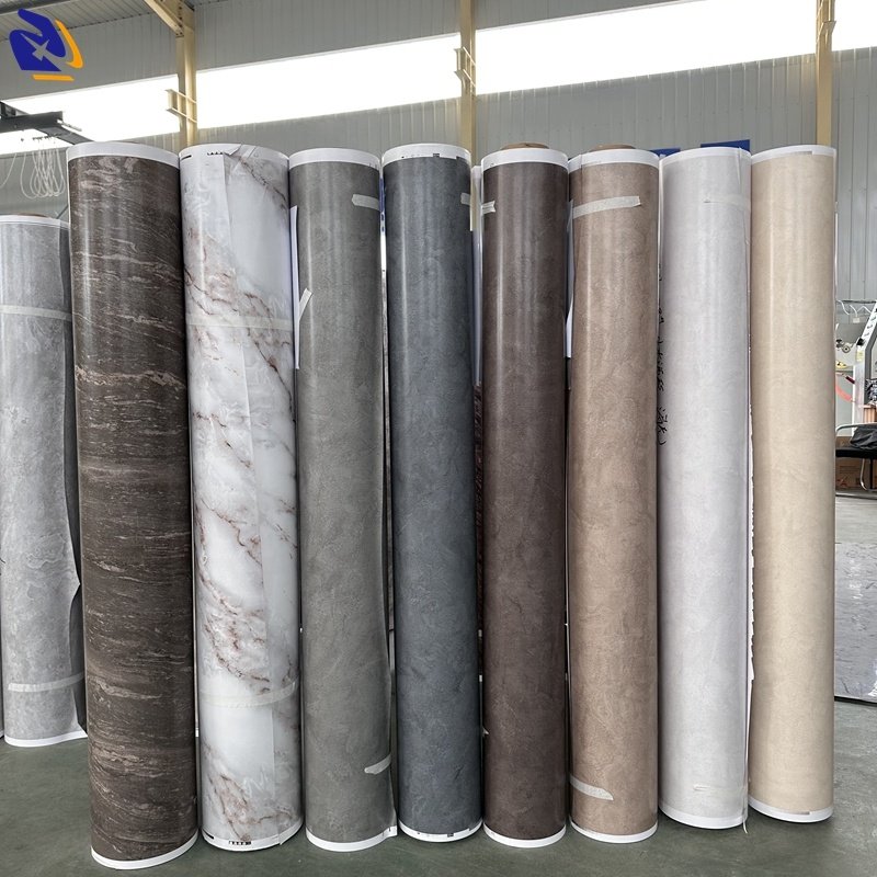 2023 PVC NEW Stone Design High Glossy Series Marble Grain PVC Decorative Film For Cabinet Door Wrap Vacuum Film