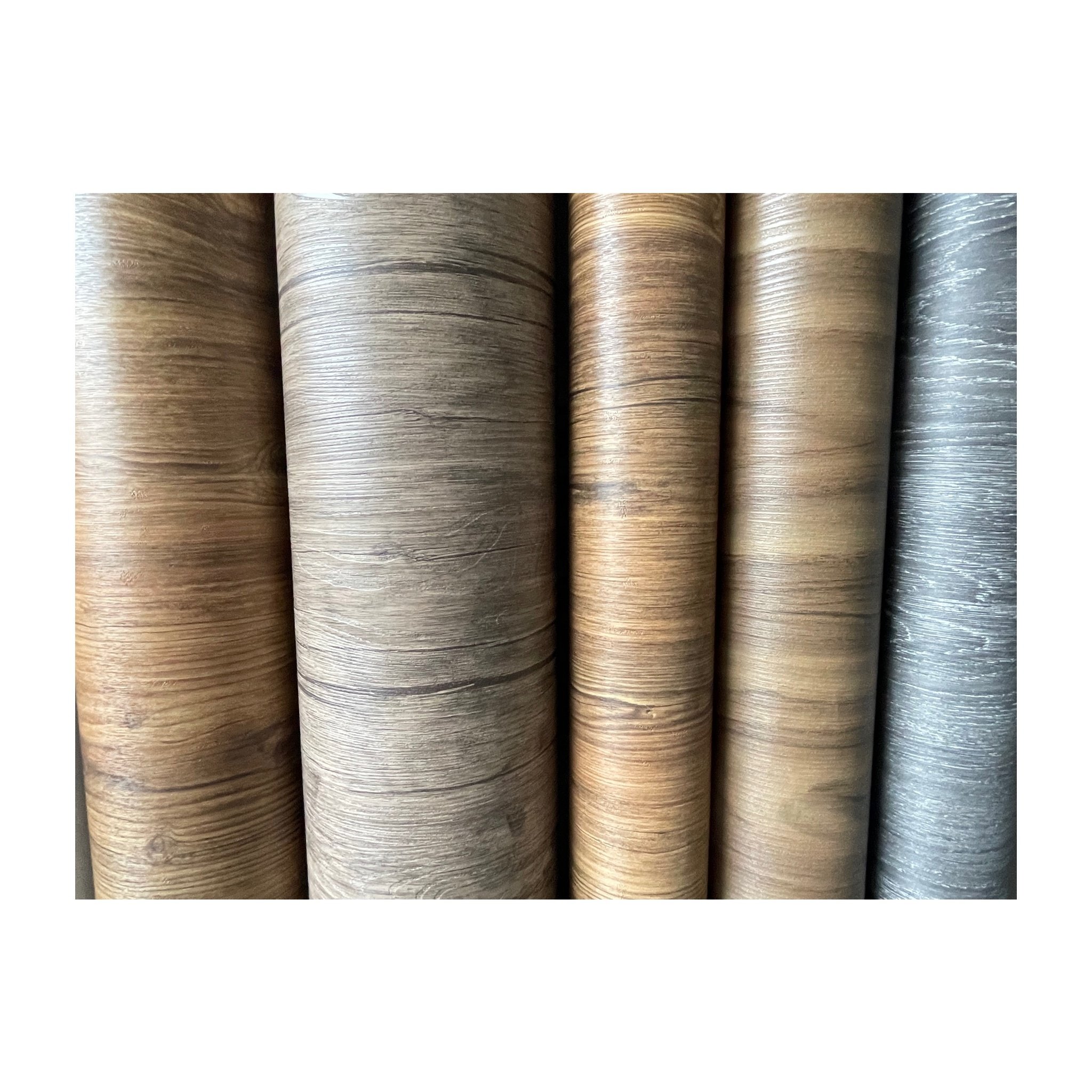 Factory price 0.16 mm high end water based matte oak wooden grain texture decorative pvc film for mdf door