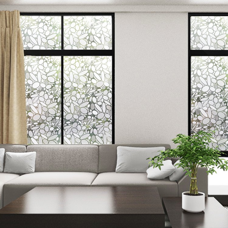Doors Decorative Self Adhesive Window Film Sliding Glass PVC Modern 3d Laser Effect,can Refract Sunlight to Rainbow Color CN;TIA