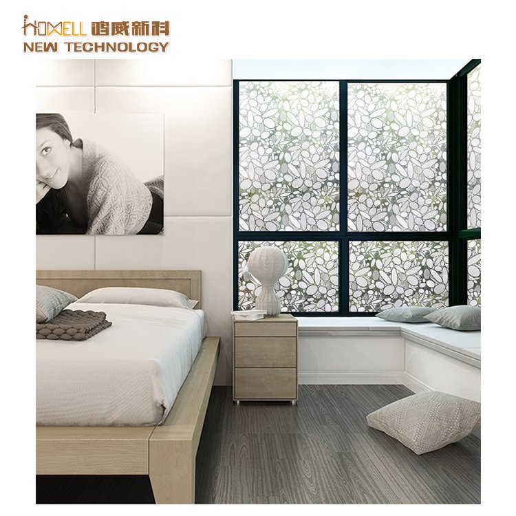 Doors Decorative Self Adhesive Window Film Sliding Glass PVC Modern 3d Laser Effect,can Refract Sunlight to Rainbow Color CN;TIA