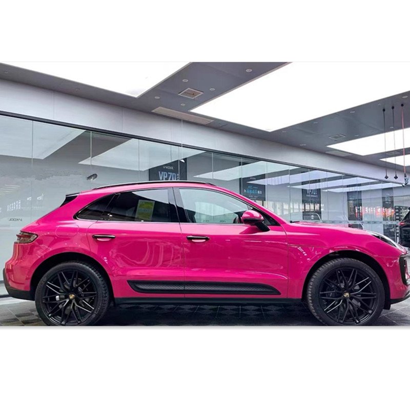 PET glossy crystal rose red Beet root purple Vehicle Wrap PET Vinyl Car Wrapping Films